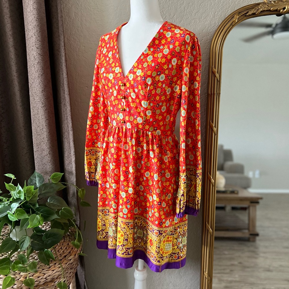 Vintage 70s Floral Dress *See Measurements* - Picture 4 of 9